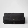 Pouches*Prada Large Re-Nylon zipper pouch Black