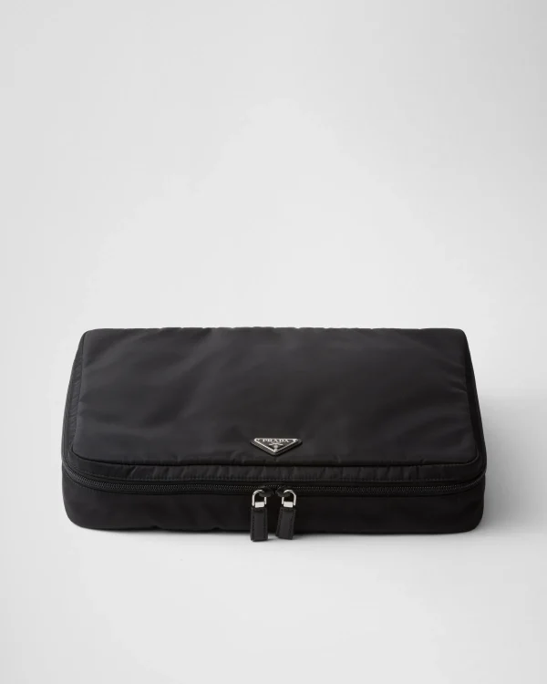 Pouches*Prada Large Re-Nylon zipper pouch Black