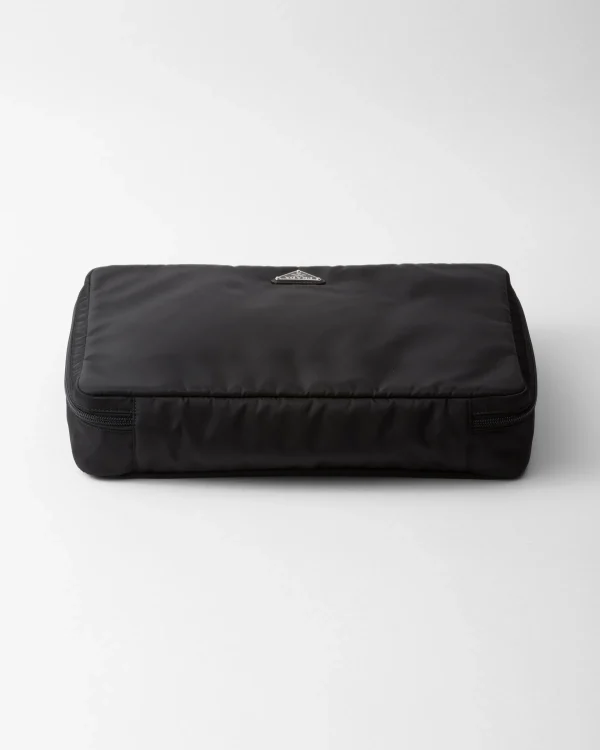 Pouches*Prada Large Re-Nylon zipper pouch Black