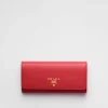 Large Wallets*Prada Large Saffiano Leather Wallet Fieryred