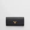 Large Wallets*Prada Large Saffiano Leather Wallet Black