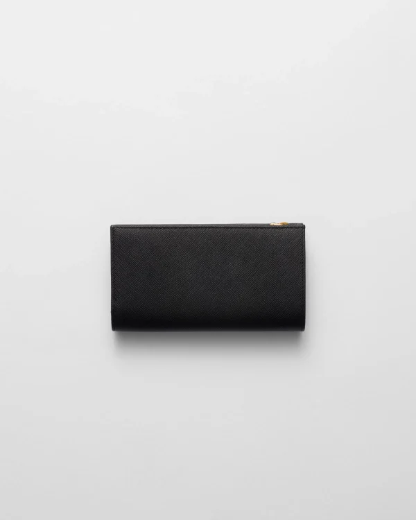 Large Wallets*Prada Large Saffiano leather wallet Black