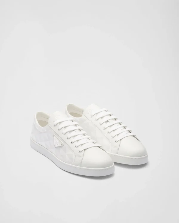 Sneakers*Prada Leather and Re-Nylon sneakers White