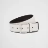 Belts*Prada Leather belt White