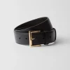 Belts*Prada Leather belt Black