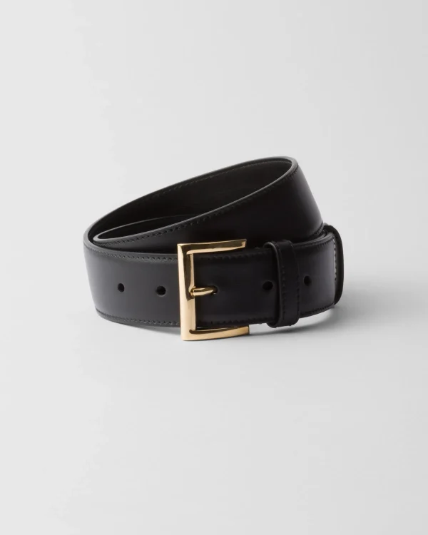 Belts*Prada Leather belt Black