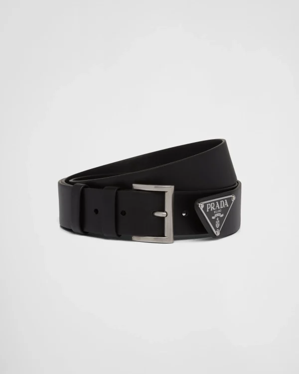 Belts*Prada Leather belt Black