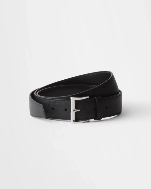 Belts*Prada Leather belt Black