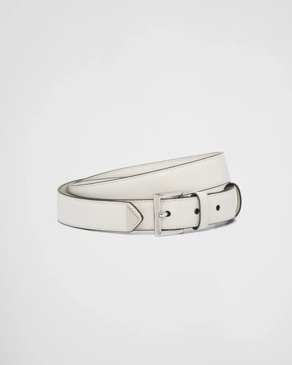 Belts*Prada Leather belt White