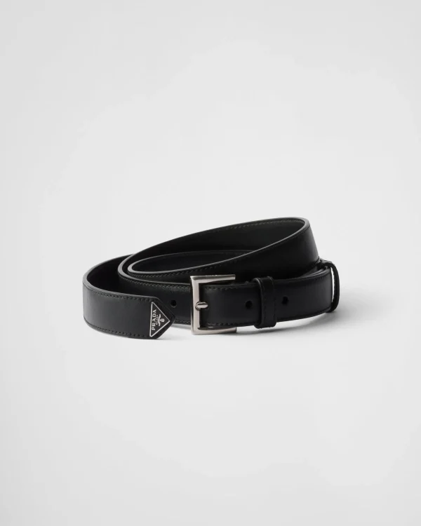 Belts*Prada Leather belt Black