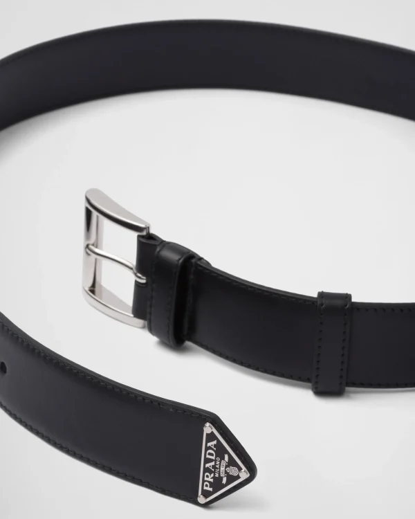 Belts*Prada Leather belt Black