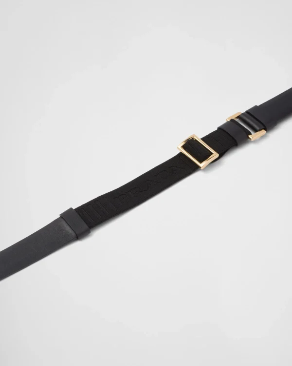 Belts*Prada Leather belt Black