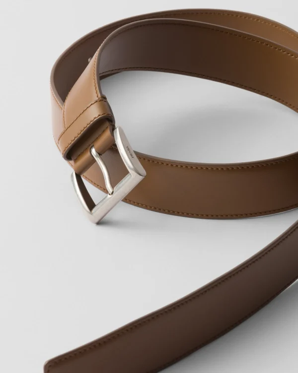 Belts*Prada Leather belt Hazelnut