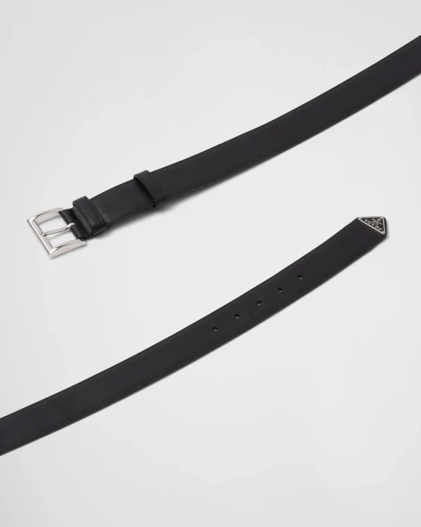 Belts*Prada Leather belt Black