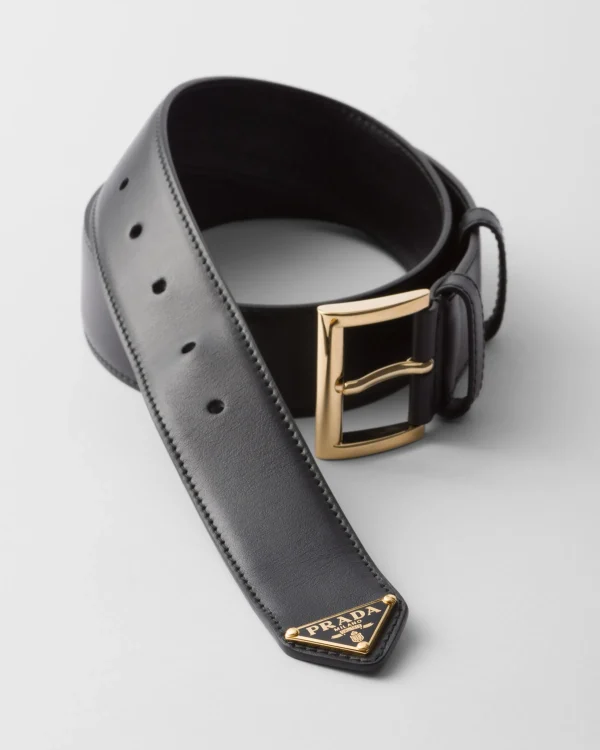 Belts*Prada Leather belt Black