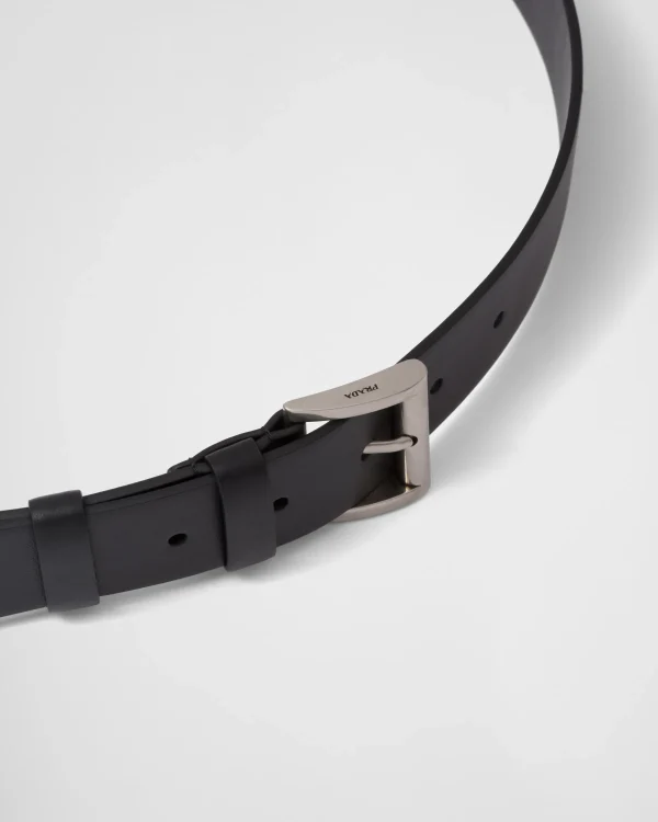 Belts*Prada Leather belt Black