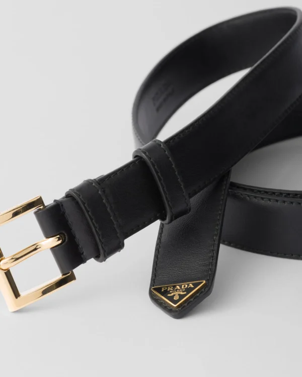 Belts*Prada Leather belt Black