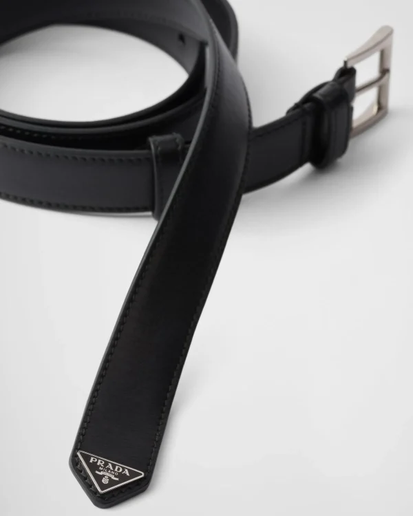 Belts*Prada Leather belt Black