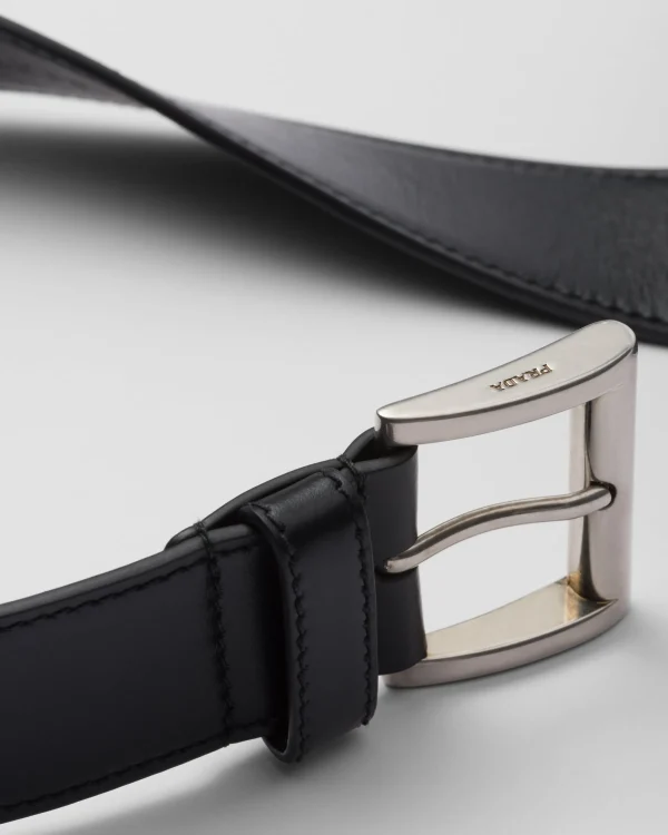 Belts*Prada Leather belt Black