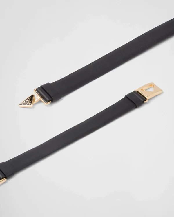 Belts*Prada Leather belt Black