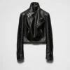 Leather Clothing*Prada Leather biker jacket Black