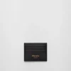 Card Holders*Prada Leather card holder Black