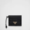 Card Holders*Prada Leather card holder Black