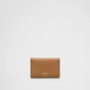 Card Holders*Prada Leather card holder Caramel