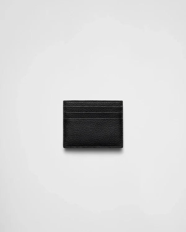 Card Holders*Prada Leather card holder Black