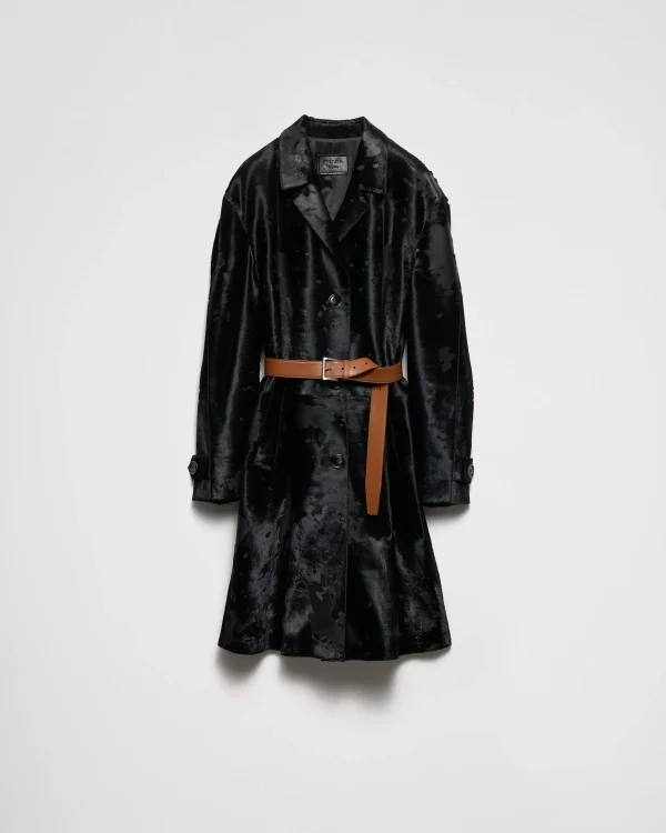 Leather Clothing*Prada Leather coat Black