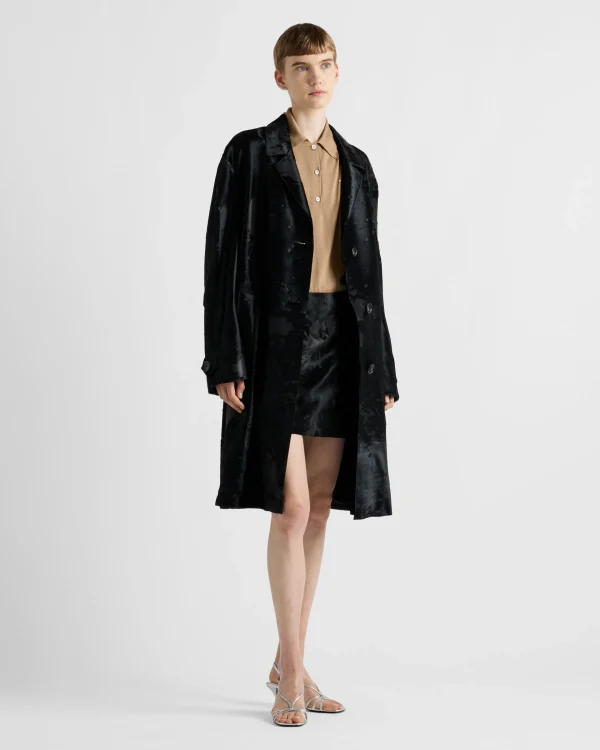 Leather Clothing*Prada Leather coat Black