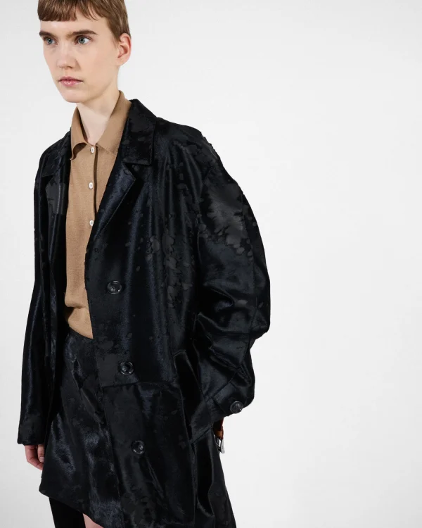 Leather Clothing*Prada Leather coat Black