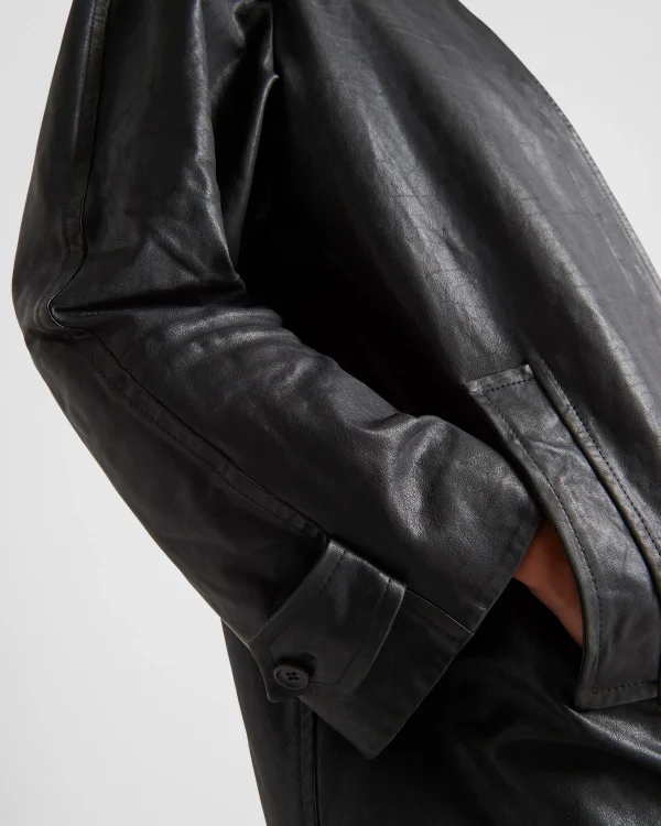 Leather Clothing*Prada Leather coat Black