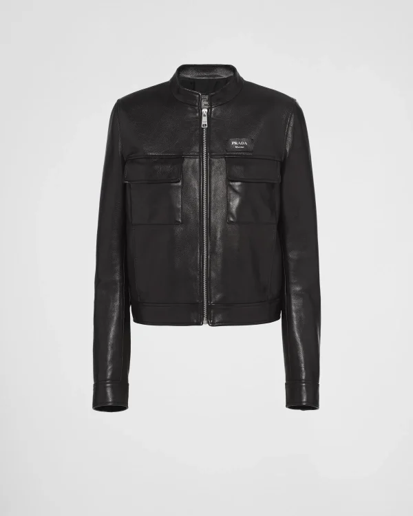 Leather Clothing*Prada Leather jacket Black