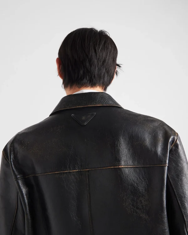 Leather Clothing*Prada Leather jacket Black