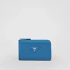 Bag Charms And Keychains | High-tech Accessories*Prada Leather key case Lightblue