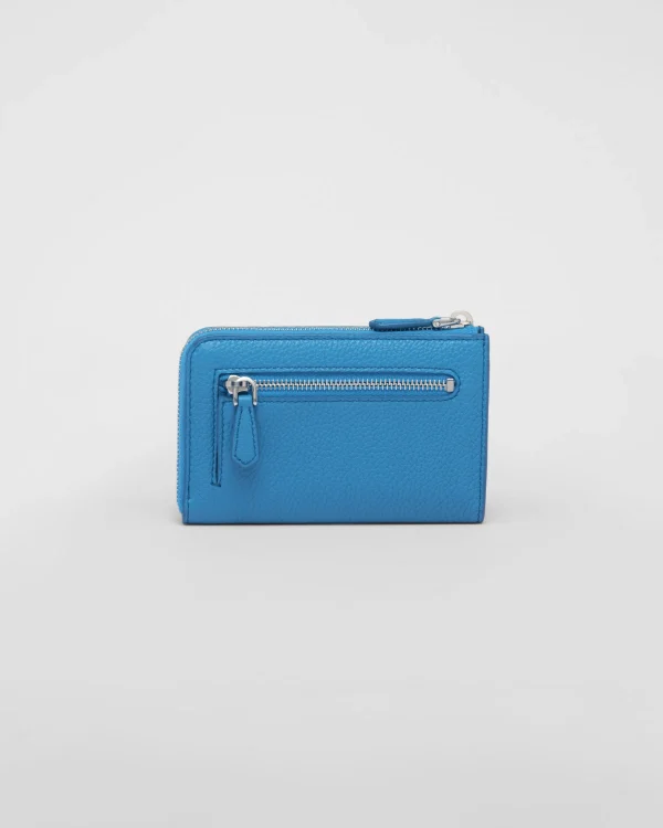 Bag Charms And Keychains | High-tech Accessories*Prada Leather key case Lightblue