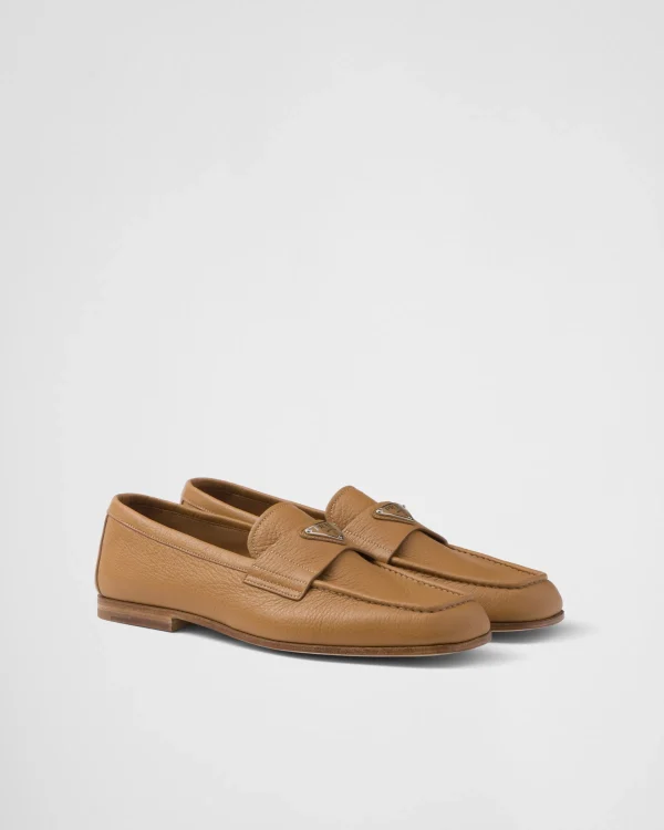 Loafers*Prada Leather loafers Natural