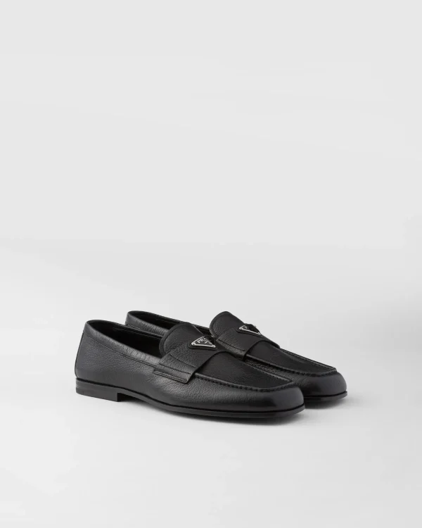 Loafers*Prada Leather loafers Black