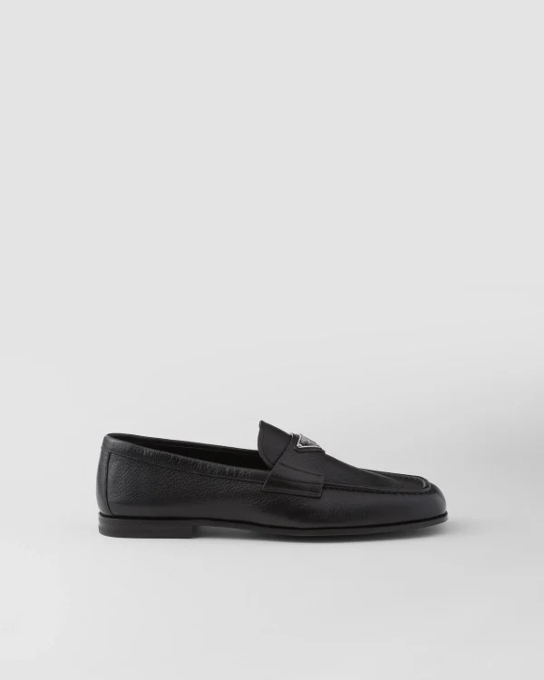 Loafers*Prada Leather loafers Black