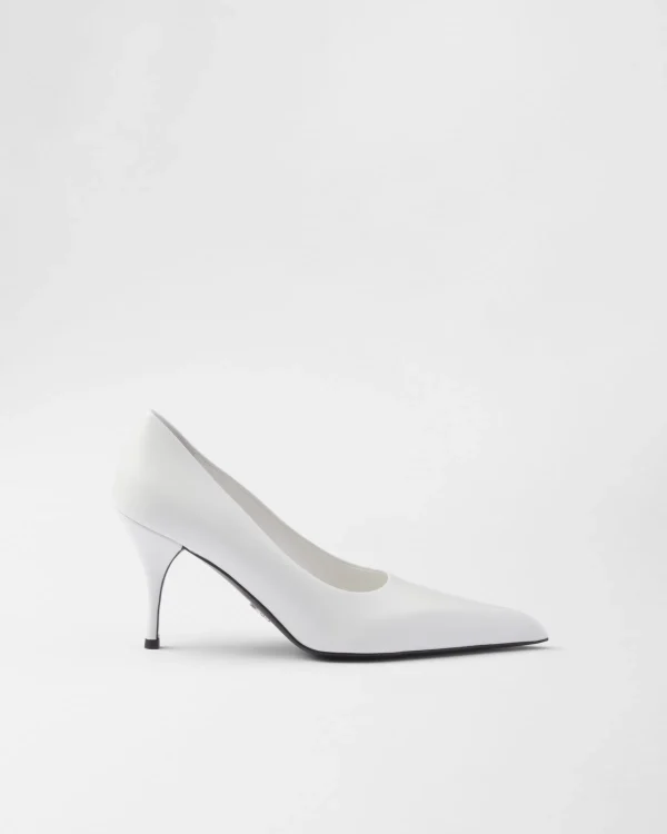 Pumps And Ballerinas*Prada Leather pumps White