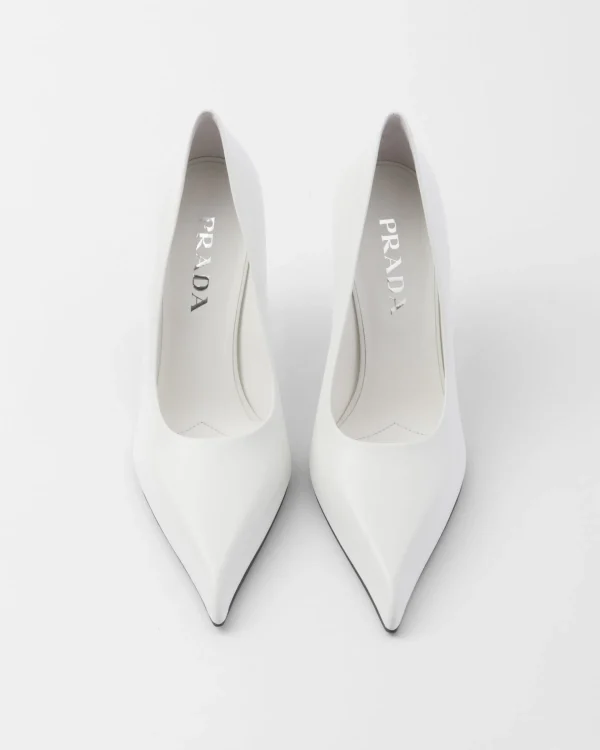 Pumps And Ballerinas*Prada Leather pumps White