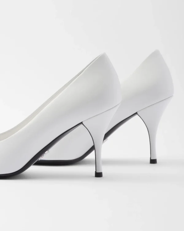 Pumps And Ballerinas*Prada Leather pumps White