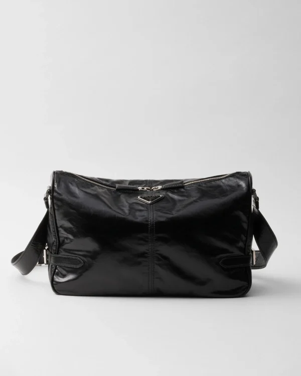 Messenger Bags*Prada Leather shoulder bag Black