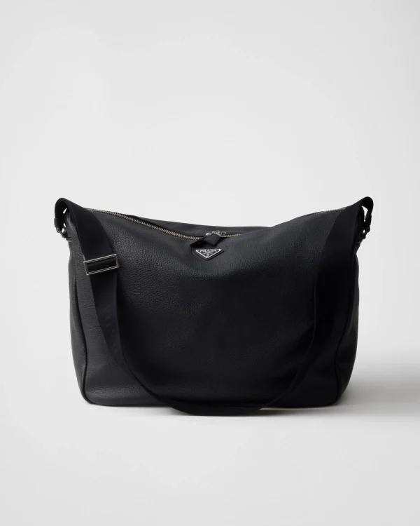 Messenger Bags*Prada Leather shoulder bag Black