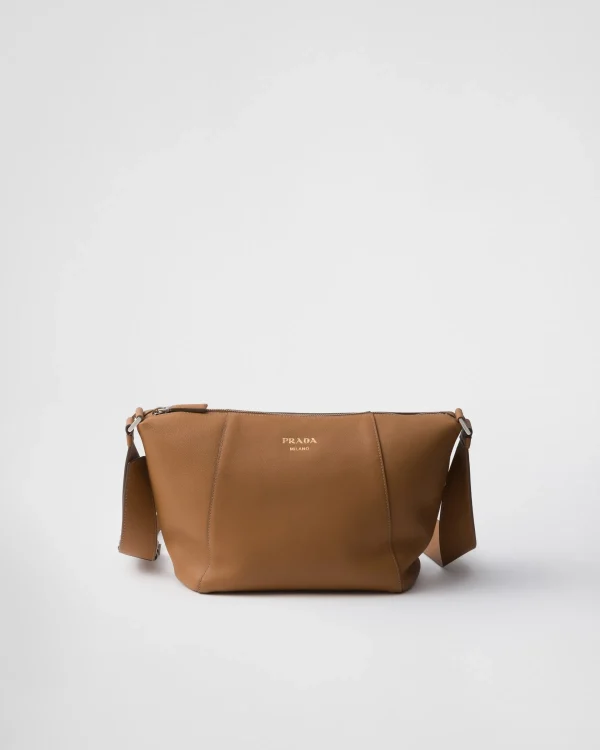 Messenger Bags*Prada Leather shoulder bag Caramel