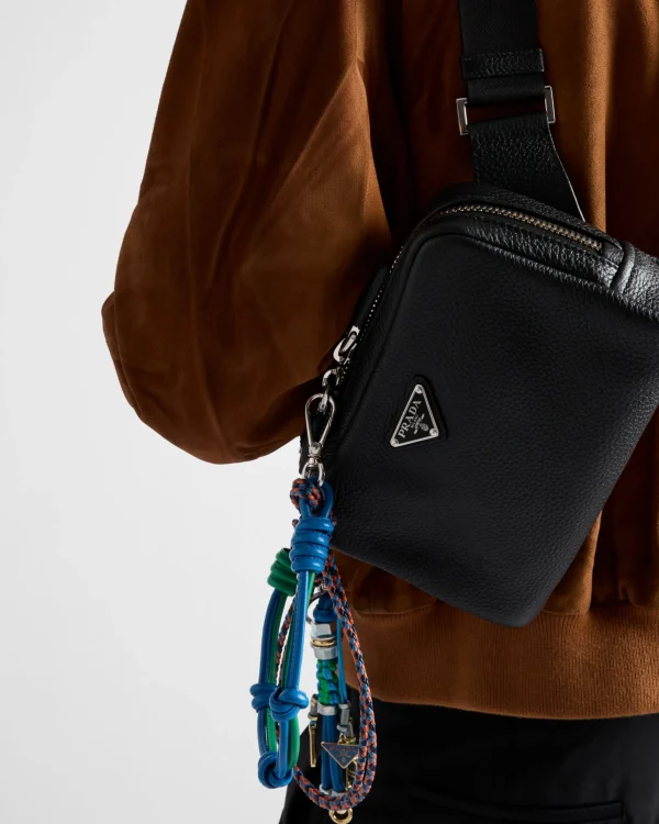 Backpacks And Belt Bags | Messenger Bags*Prada Leather shoulder bag Black