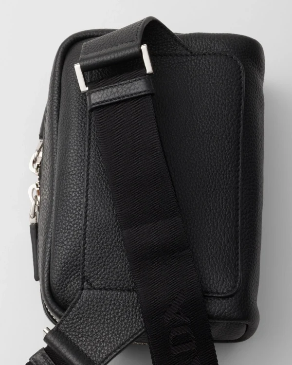 Backpacks And Belt Bags | Messenger Bags*Prada Leather shoulder bag Black