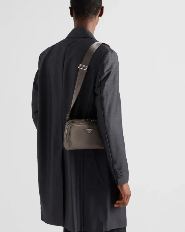 Backpacks And Belt Bags | Messenger Bags*Prada Leather shoulder bag Bamboogray