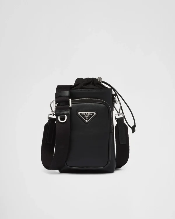 High-tech Accessories*Prada Leather smartphone case Black